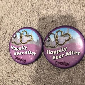Disneyland happily ever after pins (x2)